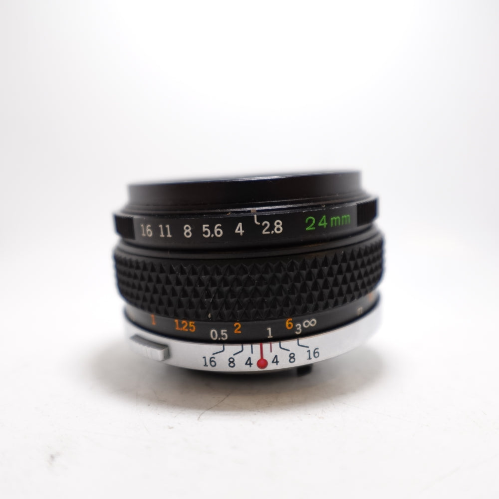 Used Olympus OM G-ZUIKO 24mm F/2.8 | Black | U8