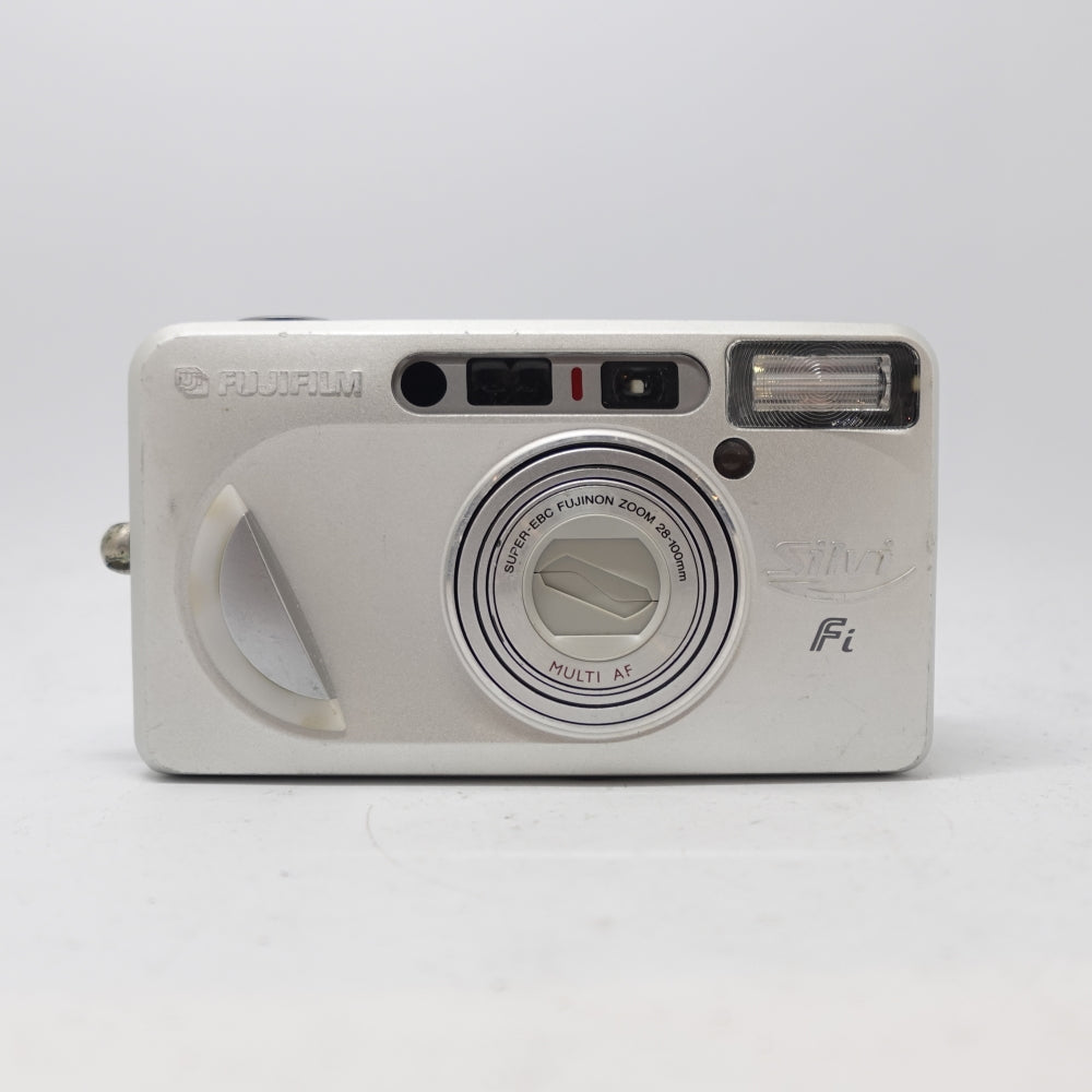 Used Fujifilm Silvi Fi 35mm Point and Shoot Camera | Silver | U8