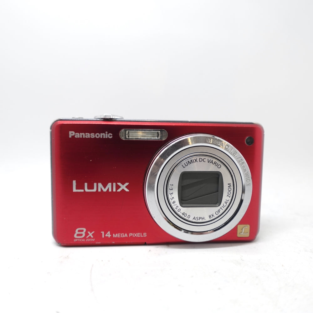 Used Panasonic Lumix DMC-FH20 Digital Point and Shoot Camera | Red | U8