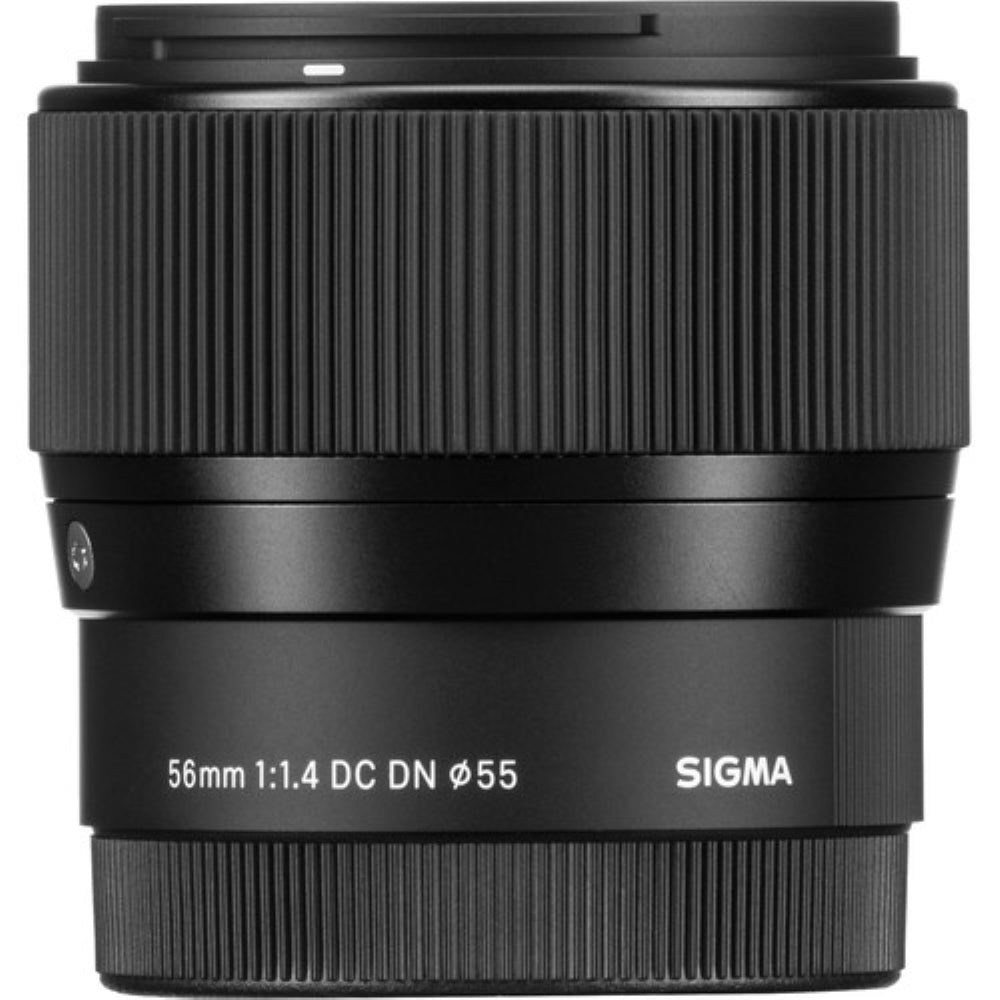 Sigma 56mm f/1.4 Contemporary DC DN Lens Compatible with Sony E Mount (APS-C) Bundle with 55mm Filter + Lens Cap Keeper + Deluxe Cleaning Kit + Cleaning Cloth (5 Items)