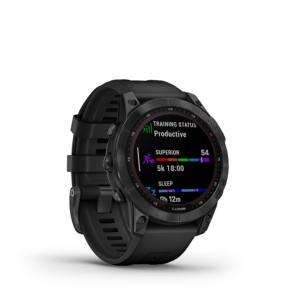 Garmin Fenix 7 Solar Edition GPS Watch | Slate Gray with Black Band