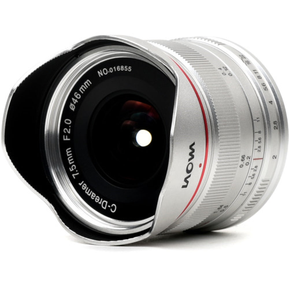 Laowa 7.5mm f/2 MFT Lens for Micro Four Thirds | Ultralight Version, Silver
