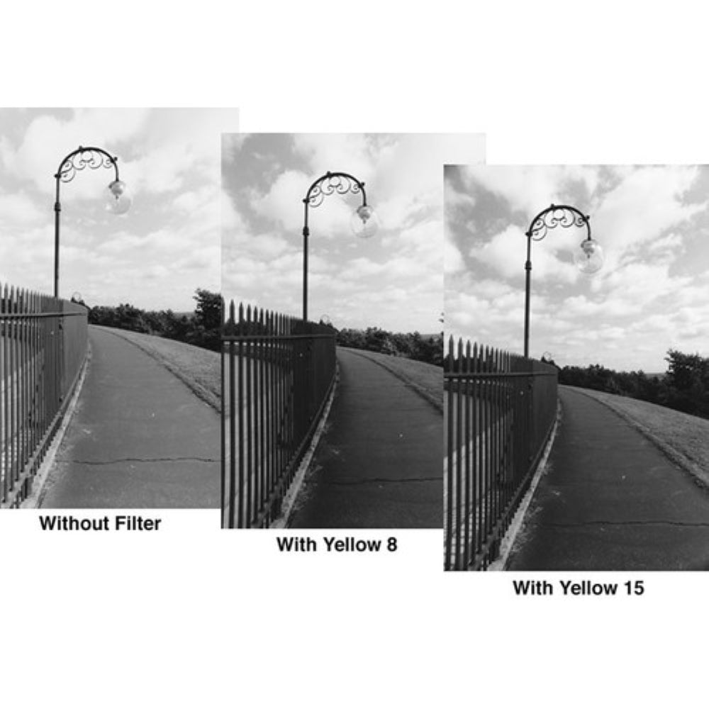 Tiffen 52mm Deep Yellow #15 Glass Filter for Black & White Film