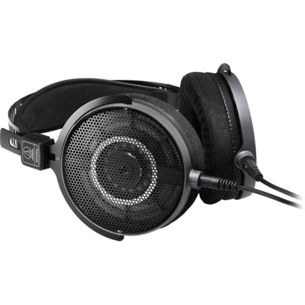 Audio-Technica ATH-R70xa Open-Back Reference Headphones Bundle with Headphones Case + Headphones Stand + Cleaning Cloth (4 Items)