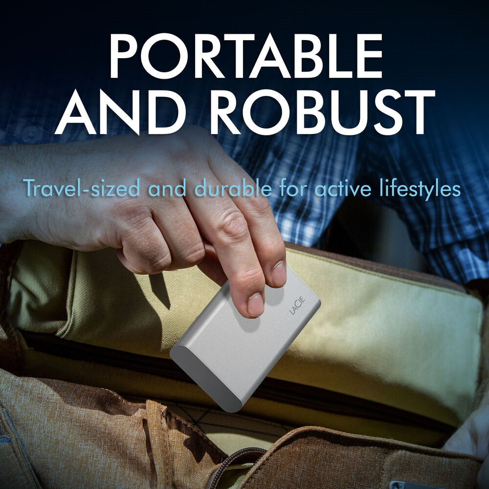 LaCie 2TB Portable USB 3.1 Gen 2 Type-C External SSD v2