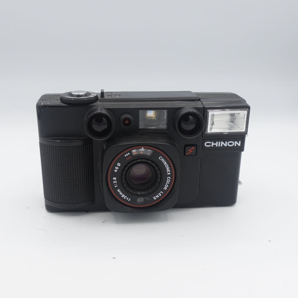 Used Chinon Infrafocus 35F-MA 35mm Point and Shoot Camera | Black | U9