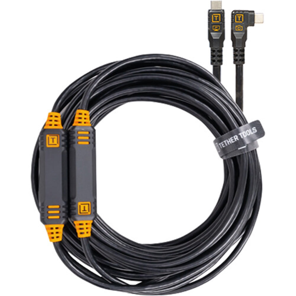 Tether Tools LeverLock & Optima Cable Kit | 31', Non-Reflective Black, Right-Angle