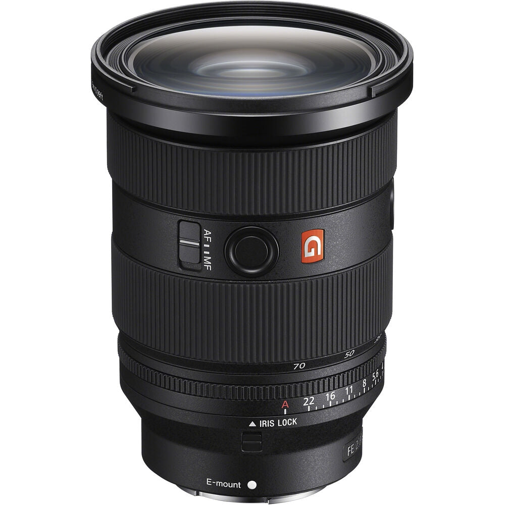 Sony FE 24-70mm f/2.8 GM II Autofocus Lens Bundle with Tiffen 82mm Twin Filter Kit (UV & CPL) with Pouch + Deluxe Cleaning Kit - Dust Blower, Brush, Lens Pen, Cap Keeper + K&M Camera Microfiber Cloth
