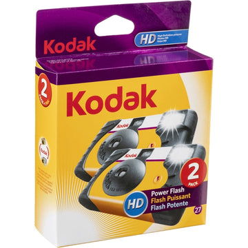 Kodak Power Flash Single-Use 35mm Disposable Camera w/ Flash | 2 Pack