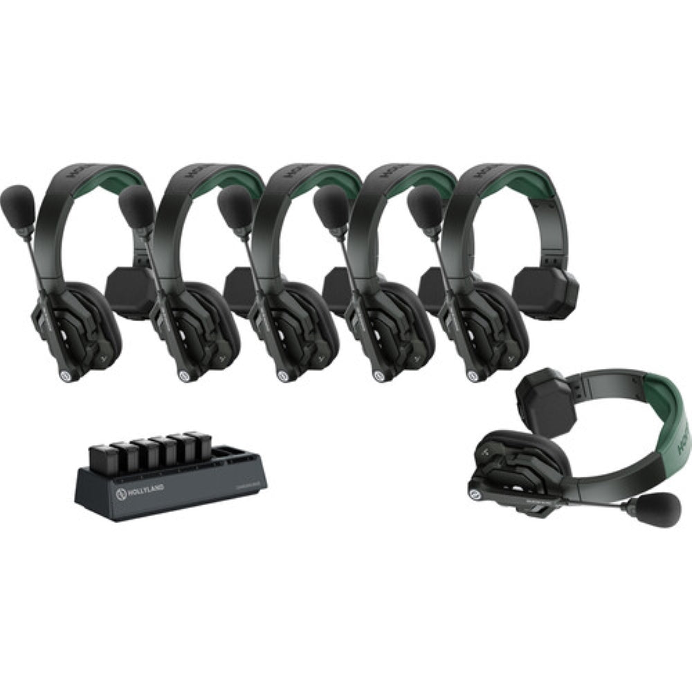 Hollyland Solidcom SE Pro 6S 6-Person Full-Duplex Single-Ear Headset Intercom System | 1.9 GHz