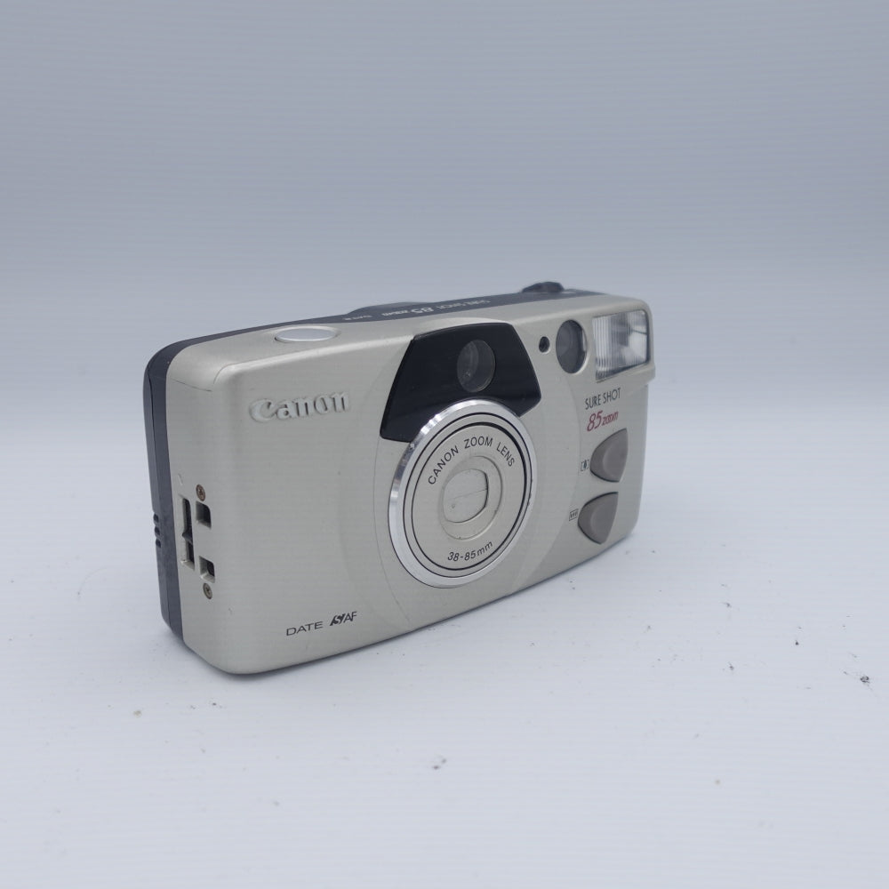 Used Canon Sure Shot 85 Zoom 35mm Point and Shoot Camera | Silver | U9