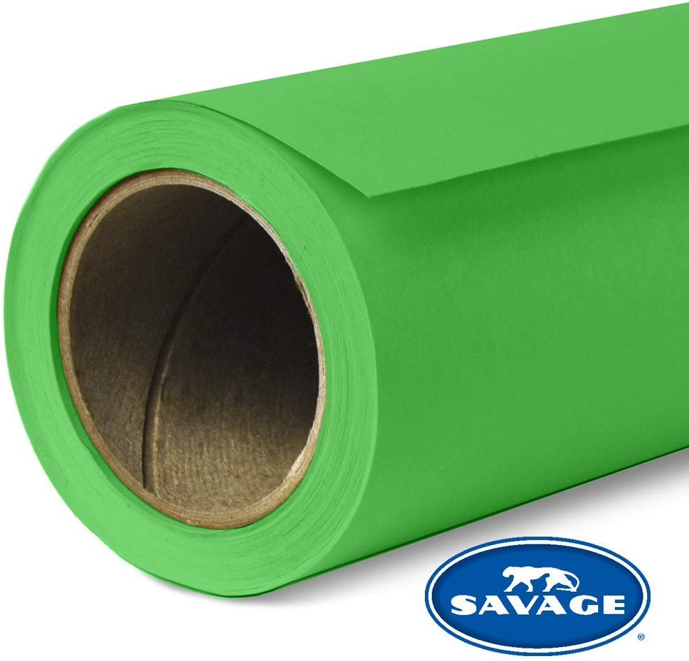 Savage Widetone Seamless Background Paper | 53" x 18', #46 Tech Green