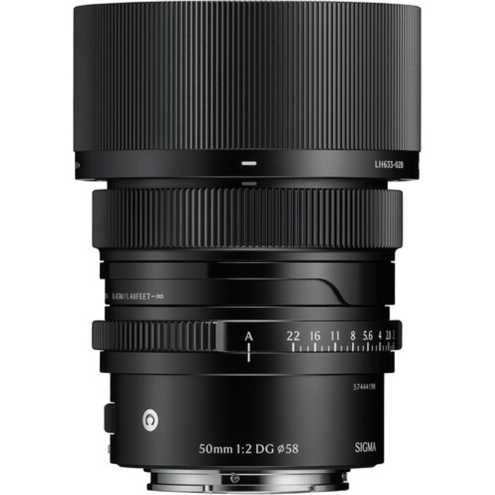 Sigma 50mm f/2 DG Contemporary Lens Compatible with E Mount (Full Frame) Bundle with 58mm UV Filter + Lens Cap Keeper + Deluxe Cleaning Kit + Cleaning Cloth (5 Items)