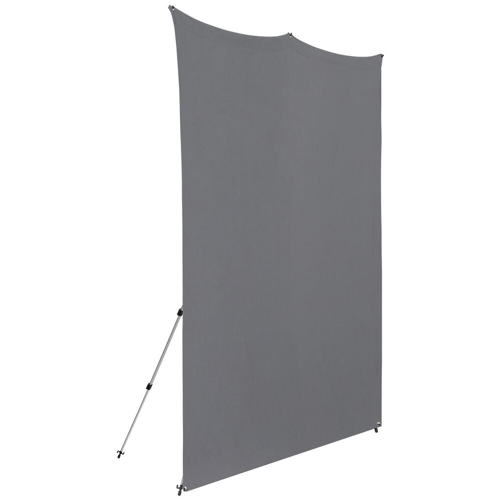 Westcott X-Drop Pro Fabric Backdrop Kit | Neutral Gray, 8 x 8'