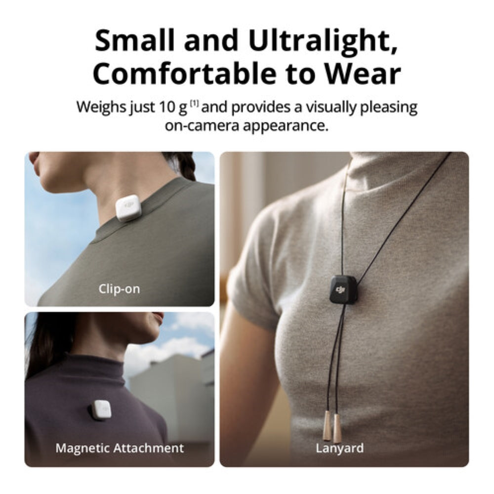 DJI Mic Mini 2-Person Compact Wireless Microphone System for Camera & Smartphone | 2.4 GHz