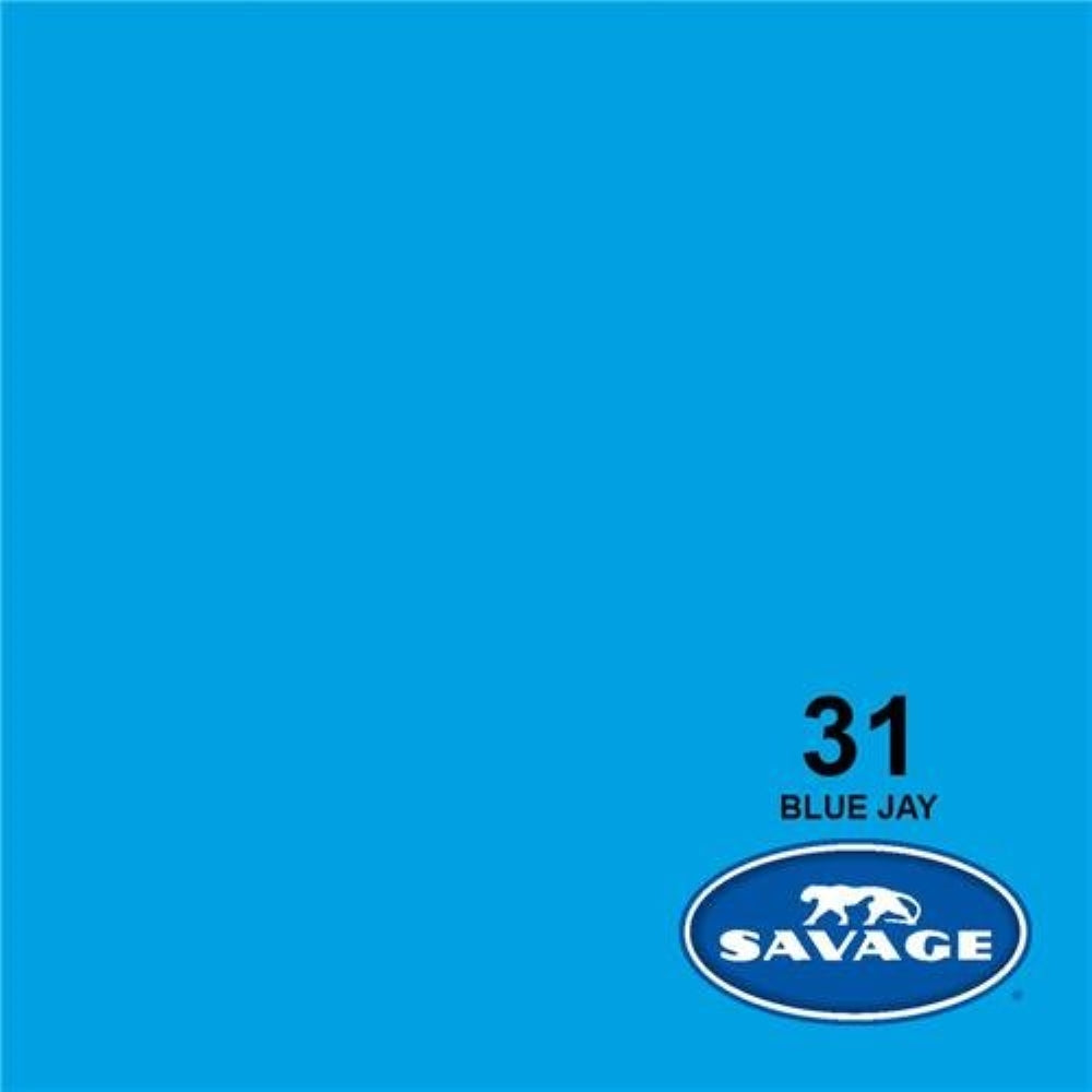 Savage Widetone Seamless Background Paper | 86" x 36', #31 Blue Jay