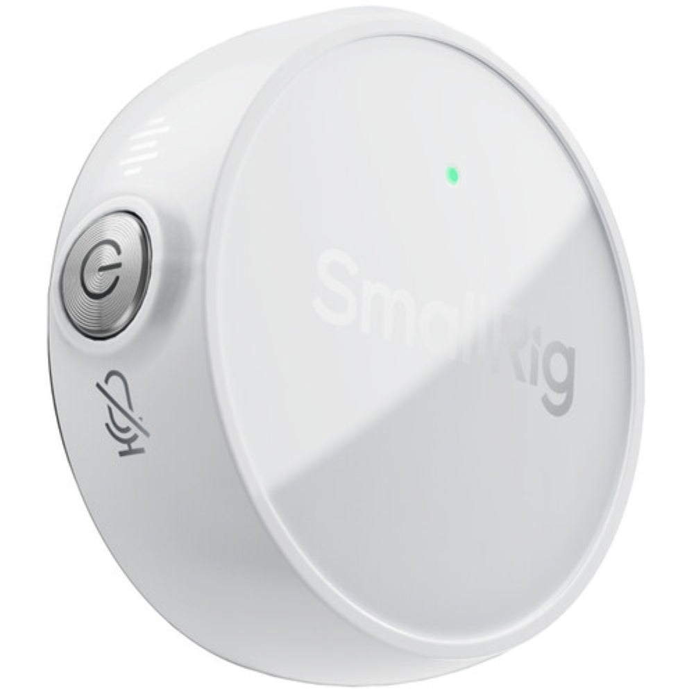 SmallRig S 60 2-Person Wireless Microphone System with USB-C Connector for Mobile Devices | 2.4 GHz, White