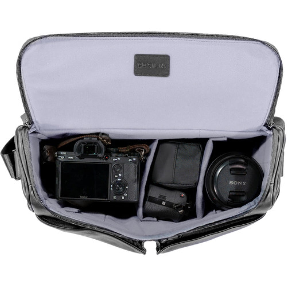 Cecilia Gallery Lambert 12L Camera Bag | Black, Leather