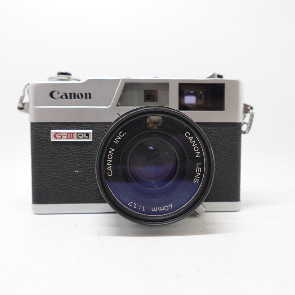 Used Canon Canonet QL17 G-III QL 35mm Rangefinder Camera | Chrome | U8