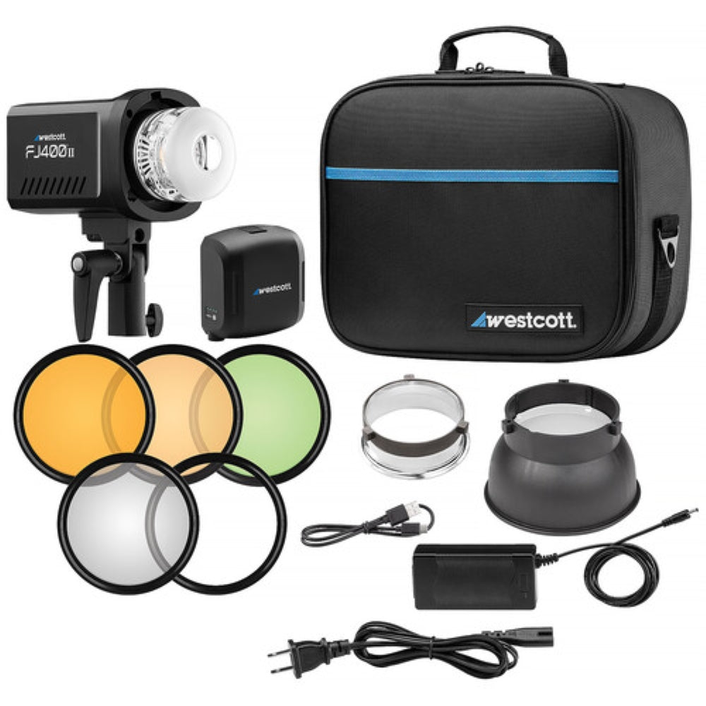 Westcott FJ400 II Touchscreen Strobe with FJ Pro AC/DC Battery | 400Ws