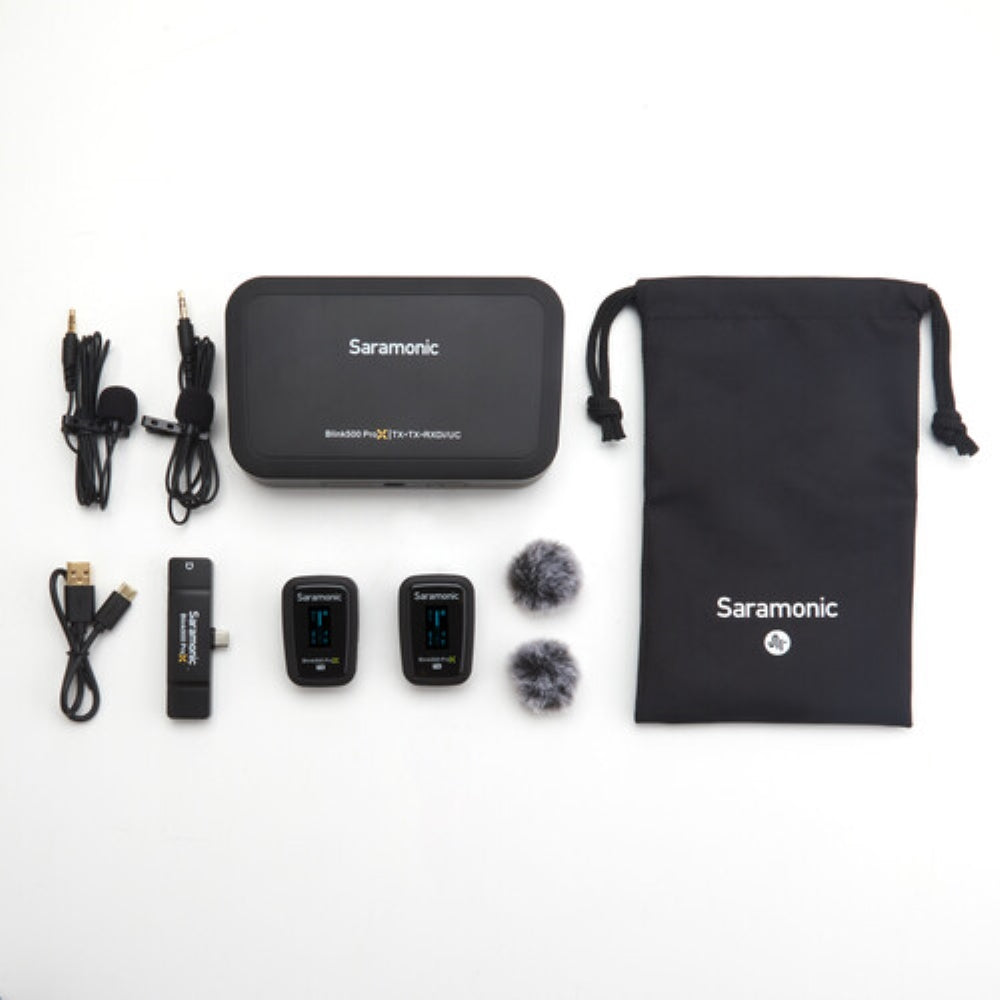 Saramonic Blink 500 ProX B6 2-Person Digital Wireless Omni Lavalier Mic System for USB-C Devices | 2.4 GHz