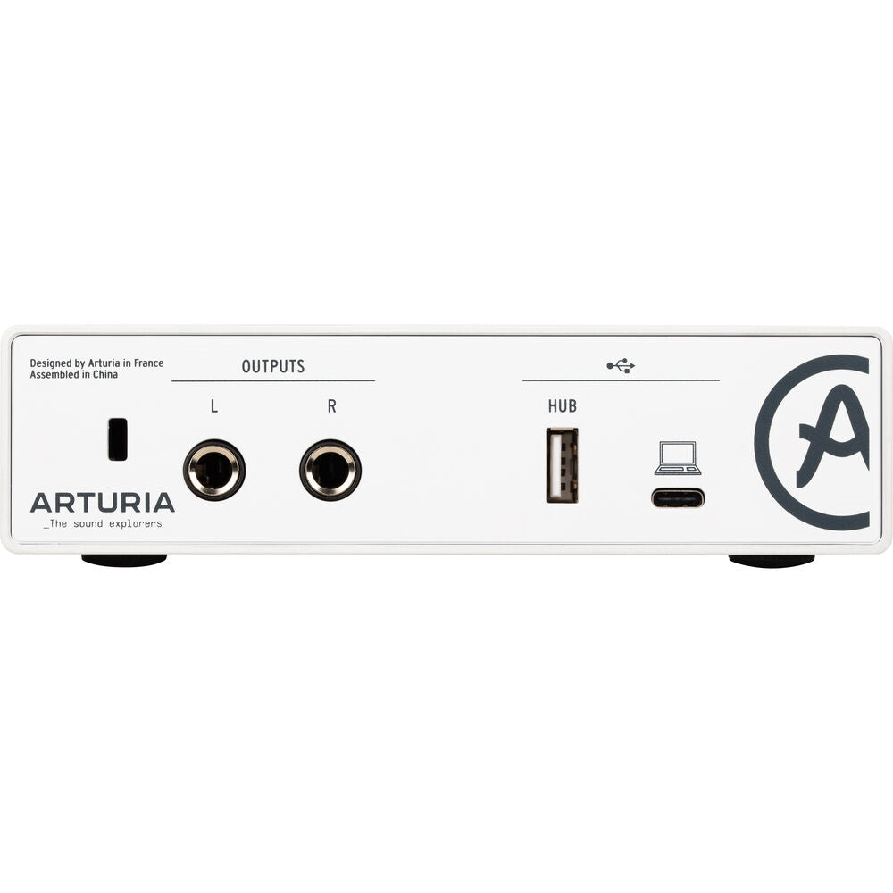 Arturia MiniFuse 1 Portable 1x2 USB Type-C Audio Interface | White