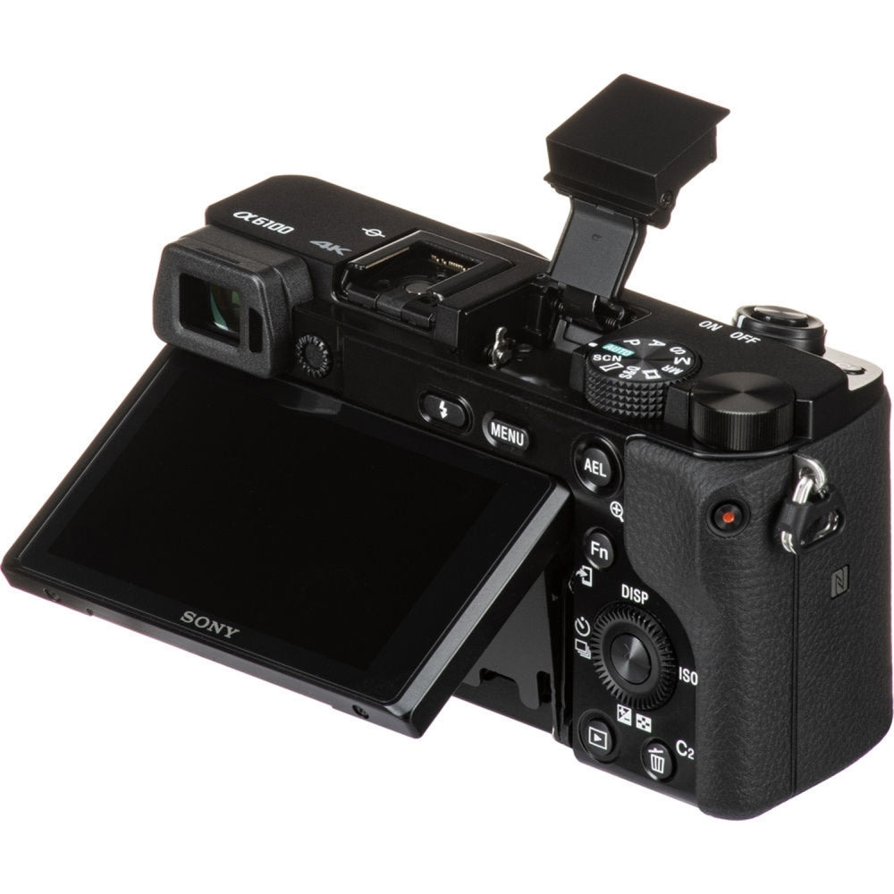 Sony Alpha a6100 Mirrorless Digital Camera (Body Only) Bundle with Sigma 30mm f/1.4 Contemporary DC DN Lens + 64GB Card + UV Filter + Cleaning Kit + Camera Shoulder Bag (12 Items)