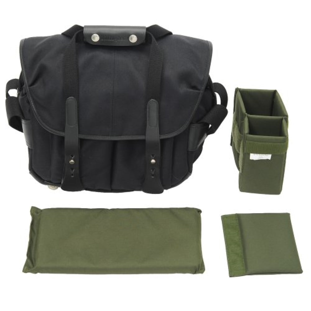 Billingham 207 Camera Bag | Black with Black Leather Trim