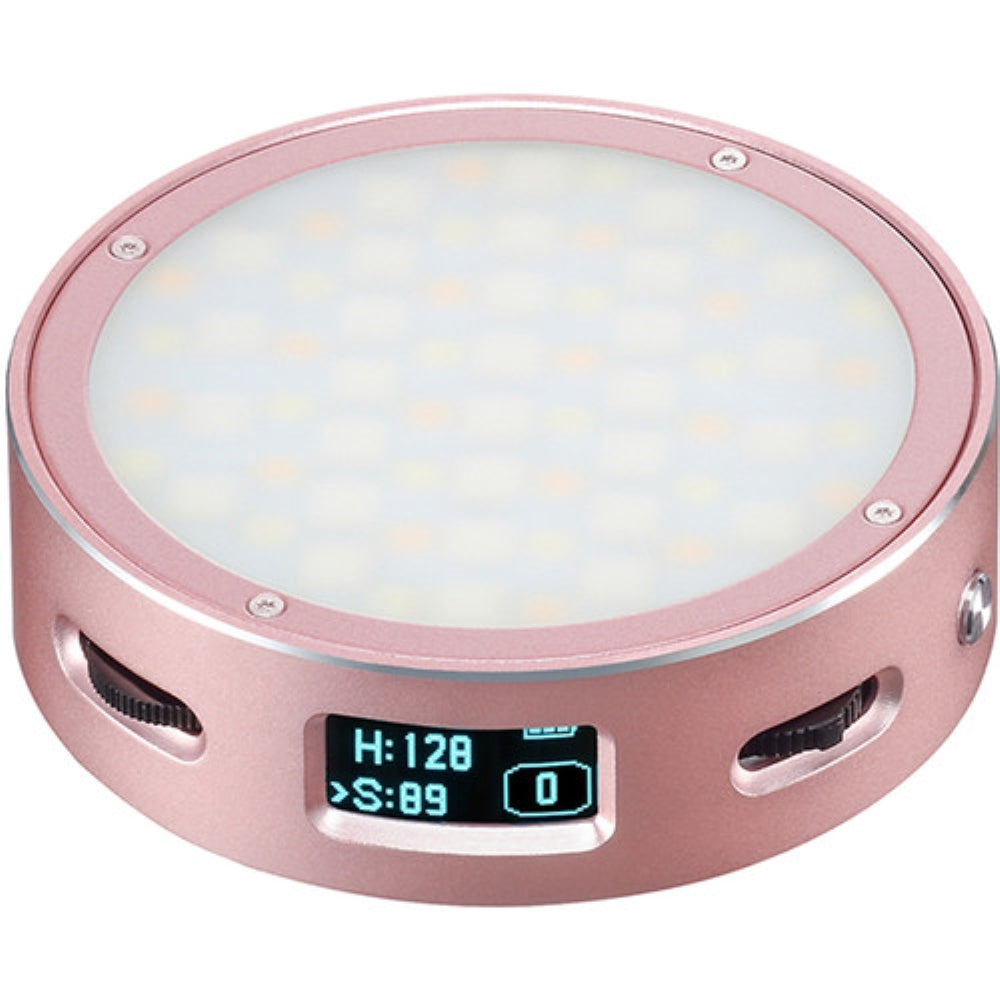 Godox Round Mini RGB LED Magnetic Light | Pink