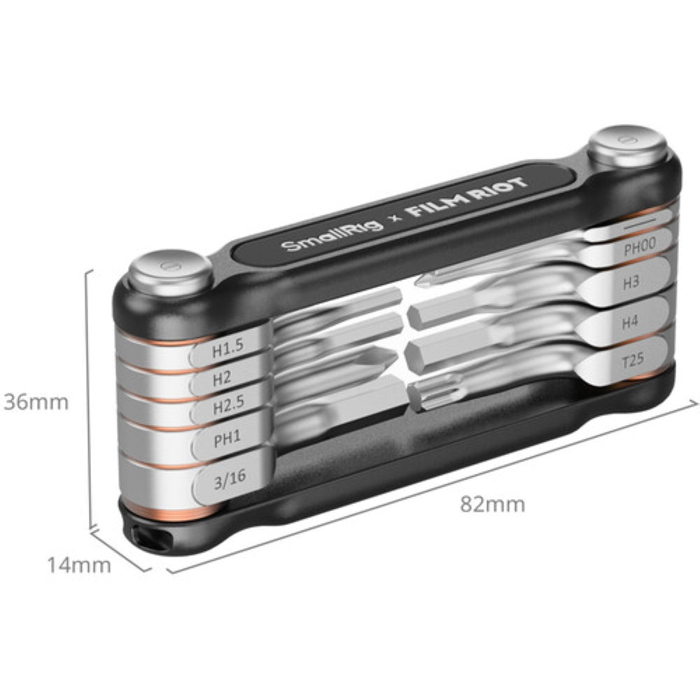 SmallRig x FILM RIOT 10-in-1 Folding Wrench Set | Black