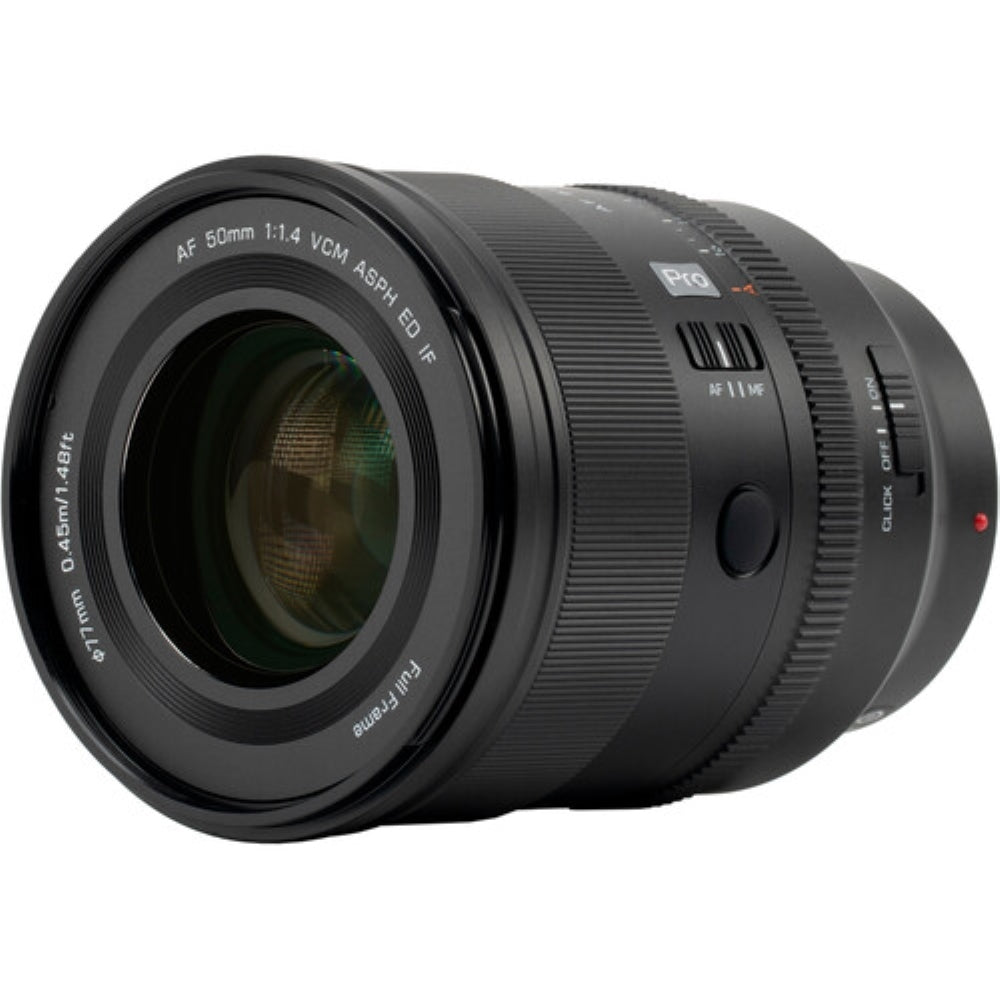 Viltrox AF 50mm f/1.4 FE Lens Compatible with Sony E Mount Bundle with UV Filter + Lens Cap Keeper + Cleaning Kit + Cleaning Cloth (5 Items)