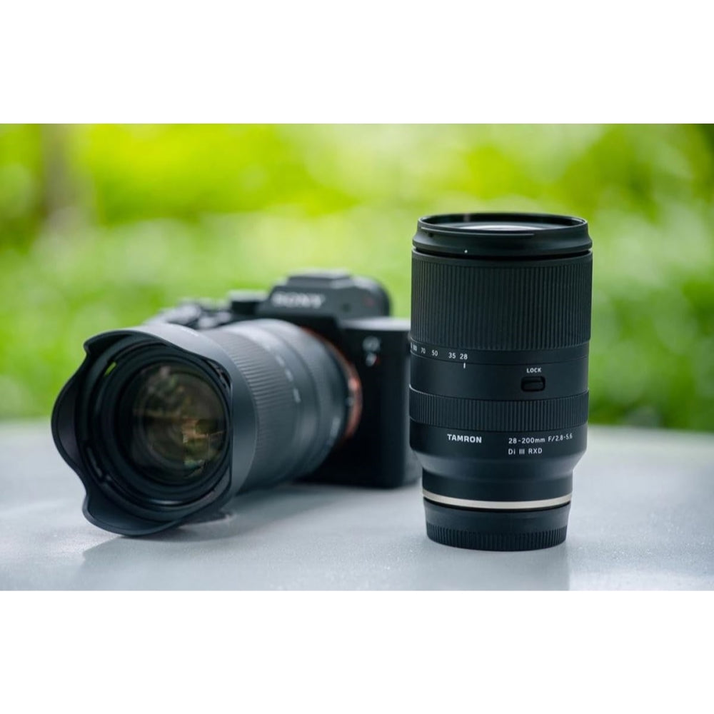 Tamron 28-200mm f/2.8-5.6 Di III RXD Compatible with E Mount (Full Frame) Bundle with Tiffen Filter Set + Lens Cap Keeper + Cleaning Kit + Cleaning Cloth (5 Items)