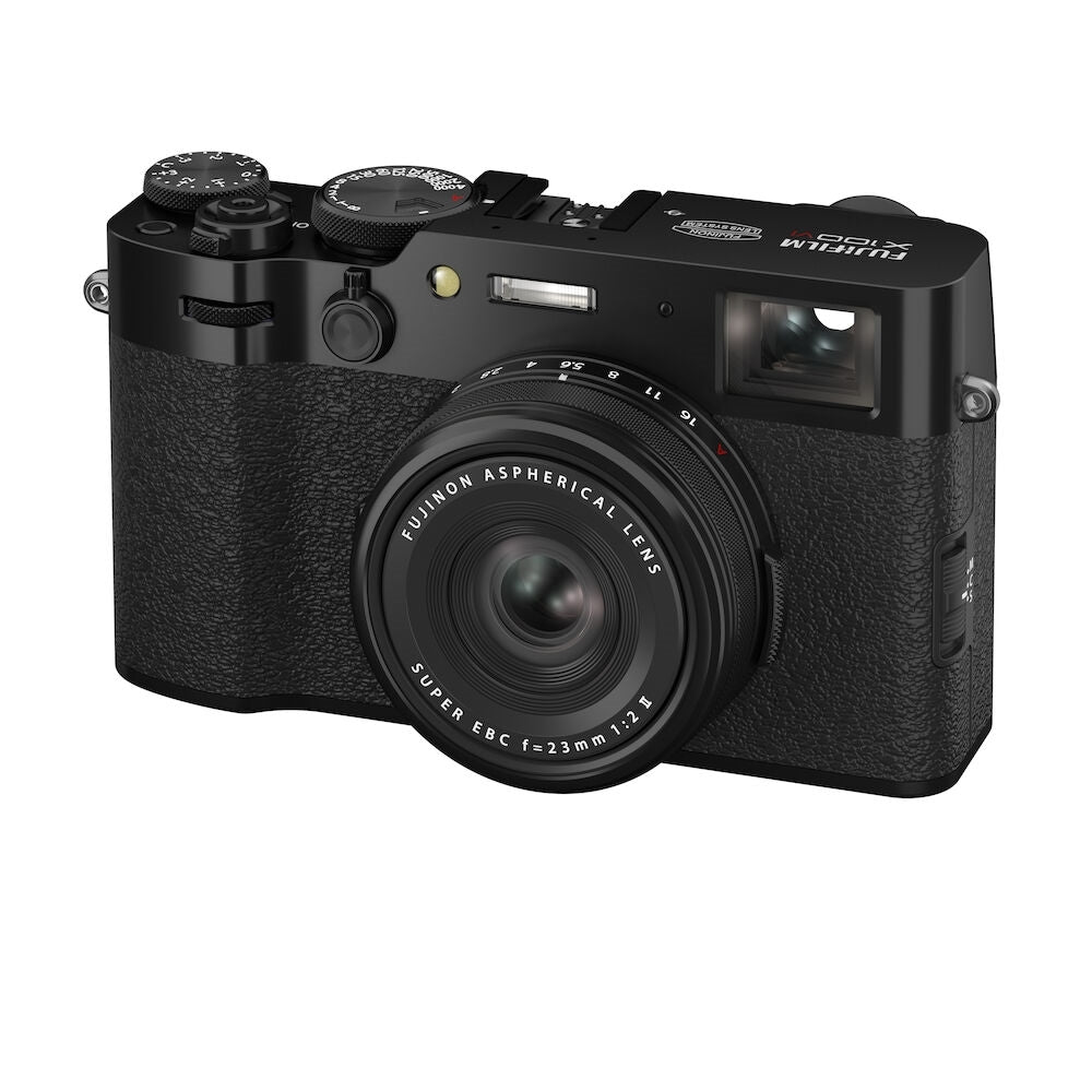 FUJIFILM X100VI Digital Camera | Black Bundled with 64GB Memory Card + iT30Pro F TTL Mini Flash + Cleaning Kit - Blower, Lens Pen, Brush & Case + Cloth (5 Items)