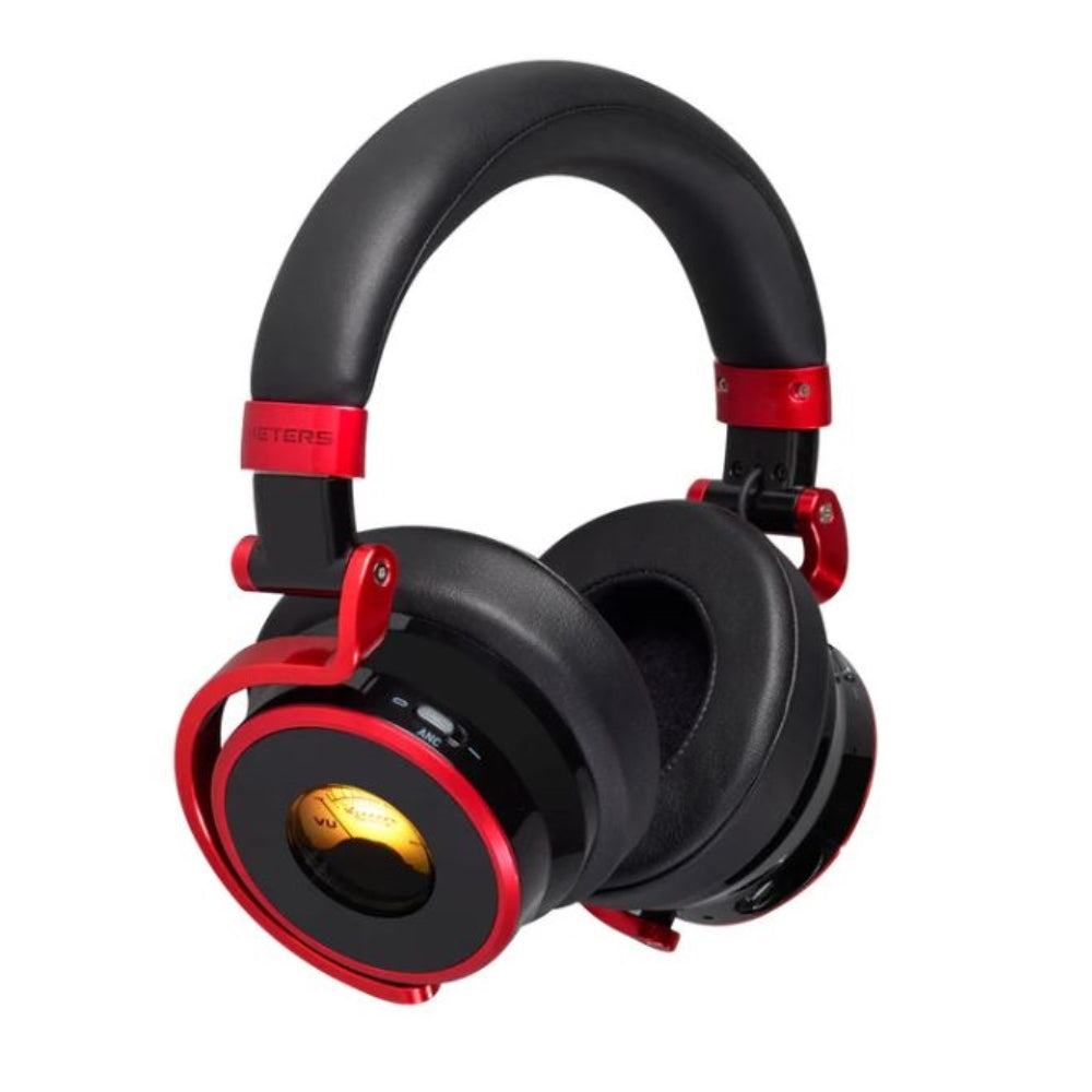 Meters OV-1-B-Connect Over-Ear Active Noise Canceling Bluetooth Headphones | Limited Edition Black & Red