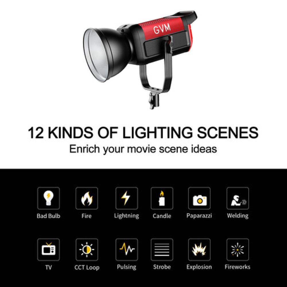 GVM Pro SD300B Bi-Color LED Monolight | 300W