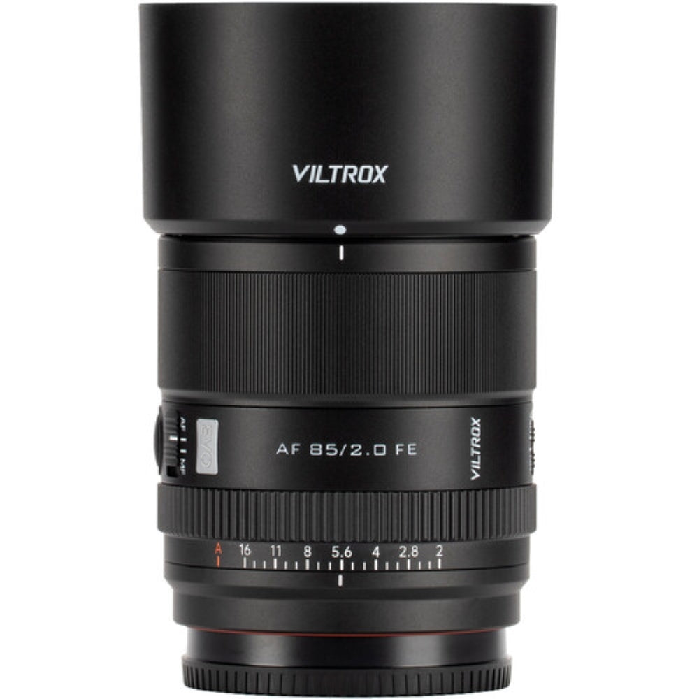 Viltrox AF 85mm f/2 EVO FE Lens Compatible with Sony E Mount Bundle with UV Filter + Lens Cap Keeper + Cleaning Kit + Cleaning Cloth (5 Items)