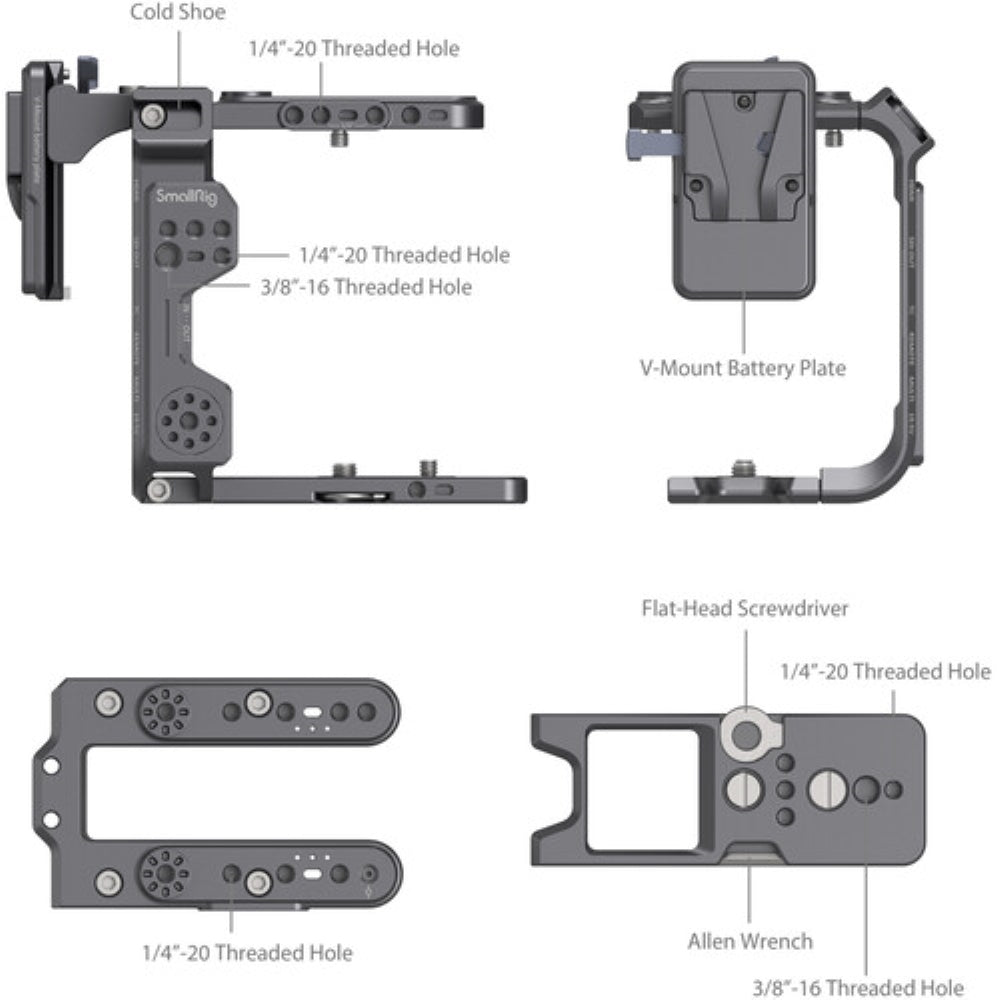 SmallRig Cage Kit for Sony FX6 | V-Mount