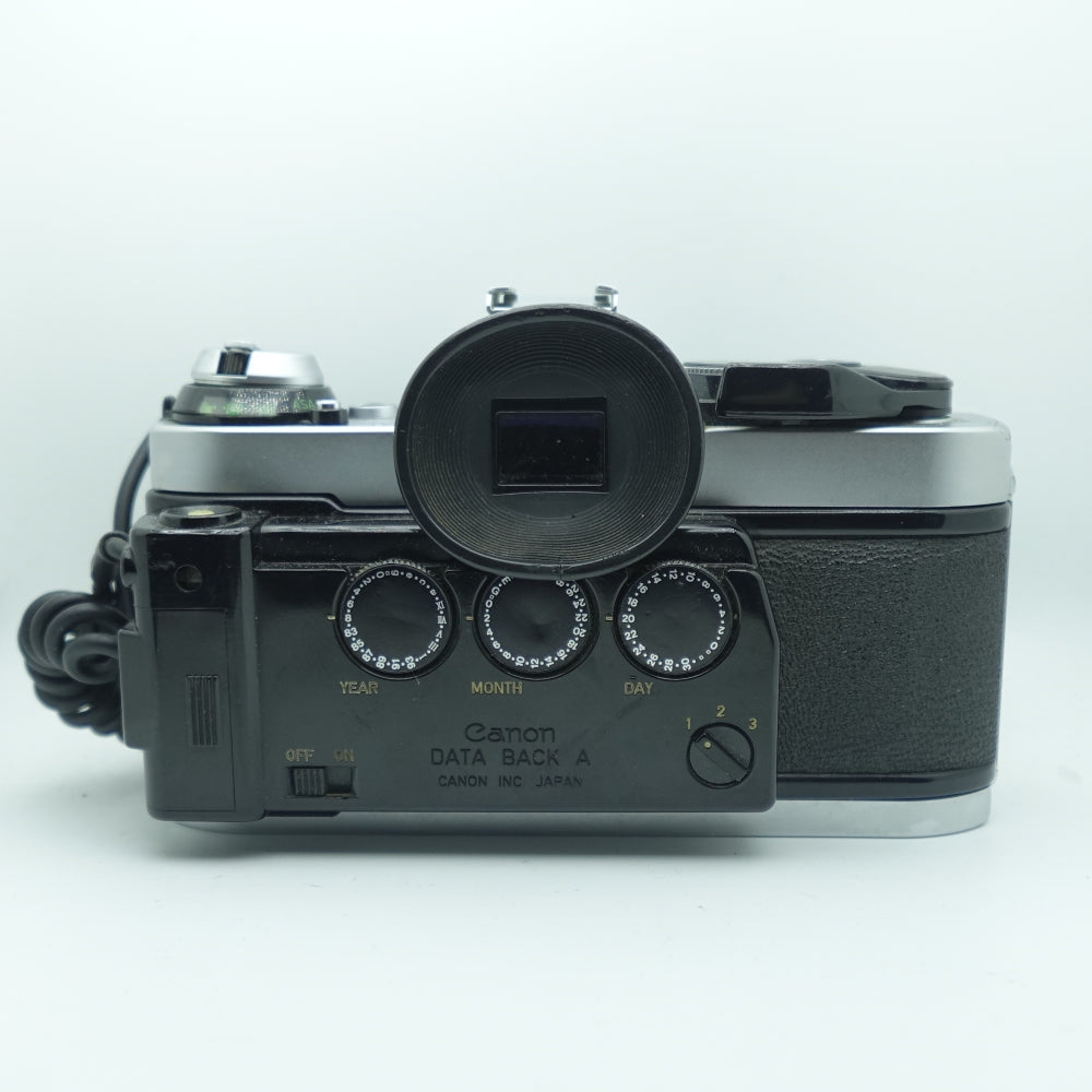 Used Canon AE-1 Program Data Back 35mm Camera Body Only | Chrome | U8
