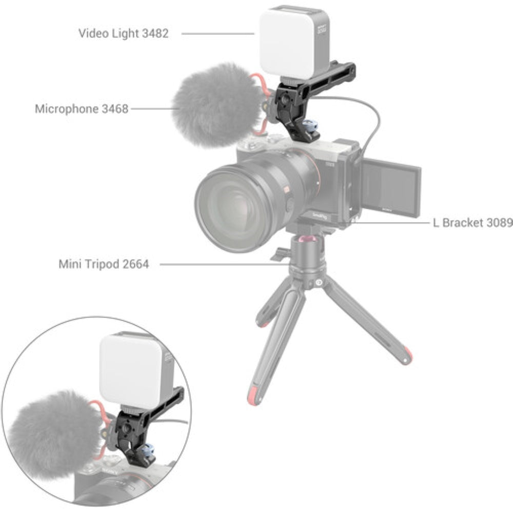 SmallRig Top Handle with Cold Shoe | Lite