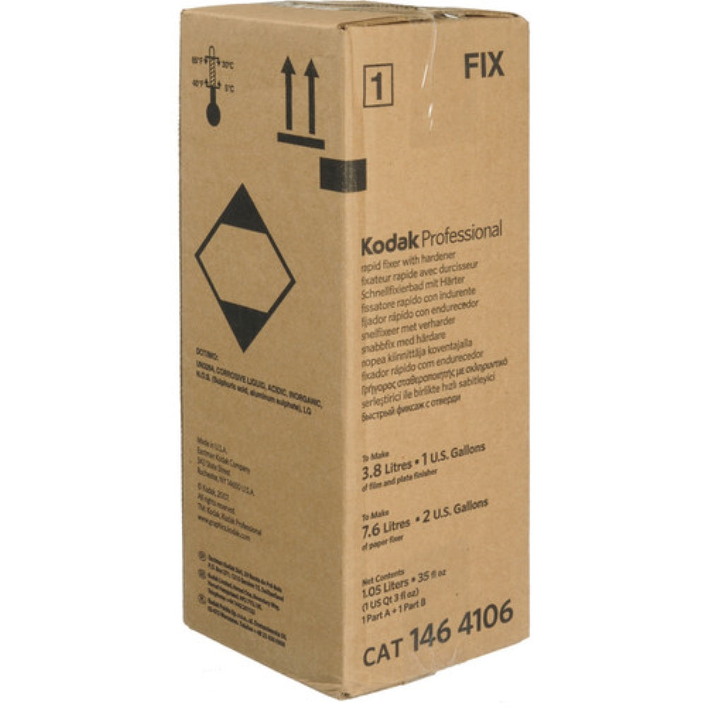 Kodak Professional Rapid Fixer Complete A & B Solutions for Black & White Film & Paper | Liquid - To Make 1 Gallon