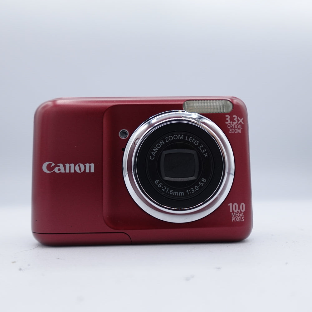Used Canon PowerShot A800 Digital Point and Shoot Camera | Red | U8+