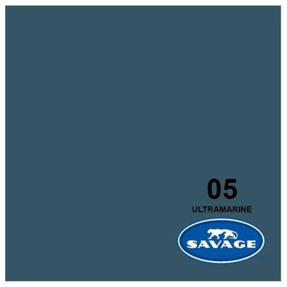 Savage Widetone Seamless Background Paper | 86" x 36', #05 Ultramarine