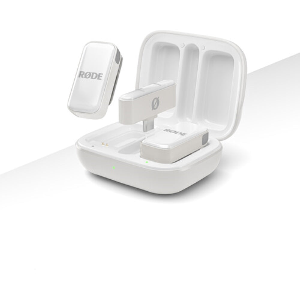 RODE Wireless Micro 2-Person Ultracompact Wireless Microphone System with USB-C Connector | 2.4 GHz, White