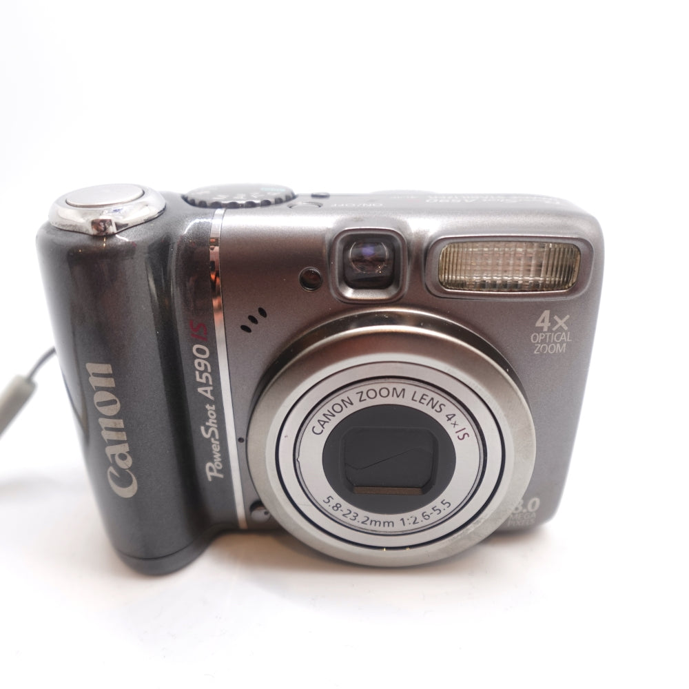 Used Canon PowerShot A590 IS Digital Point and Shoot Camera | Black | U7