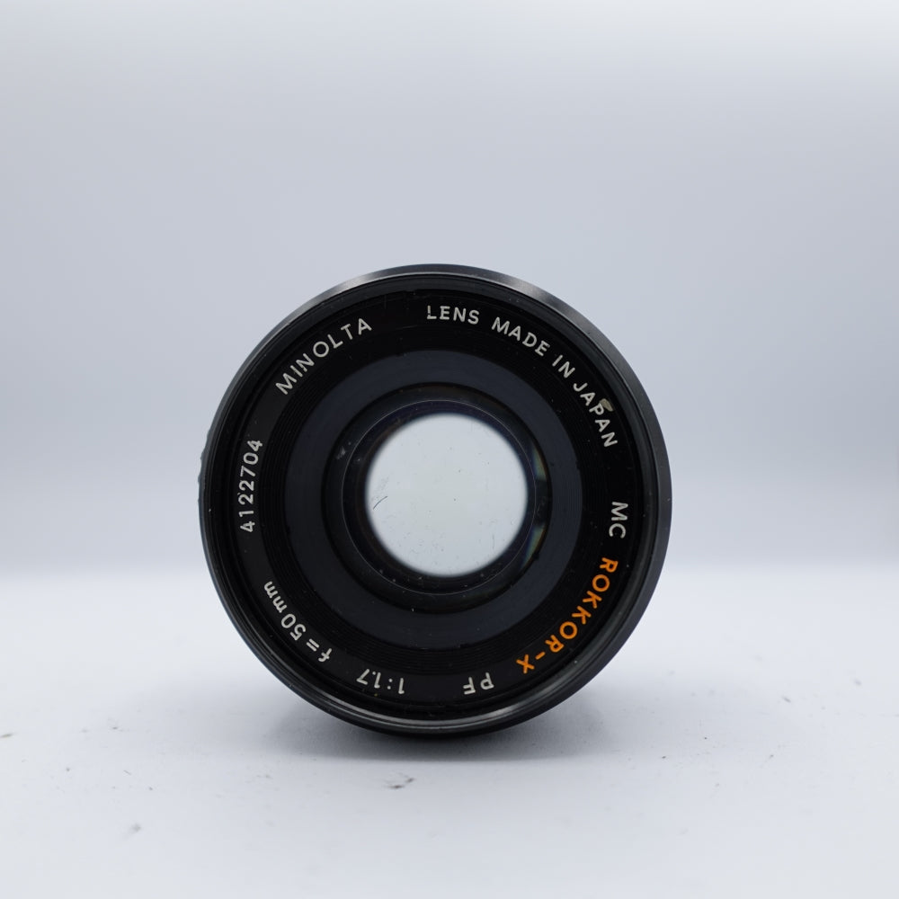 Used Minolta MC Rokkor-X PF 50mm f/1.7 Lens | Black | U9
