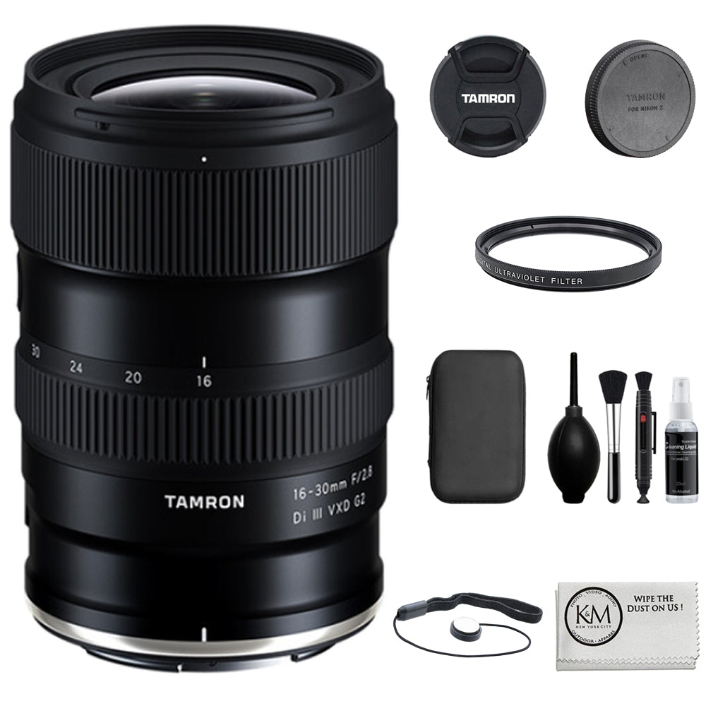 Tamron 16-30mm F/2.8 Di III VXD G2 Lens | Nikon Z Bundled with 67mm UV Filter + Camera Cleaning Kit + Cleaning Lens Pen + Lens Cap Keeper + Microfiber Cleaning Cloth (6 Items)