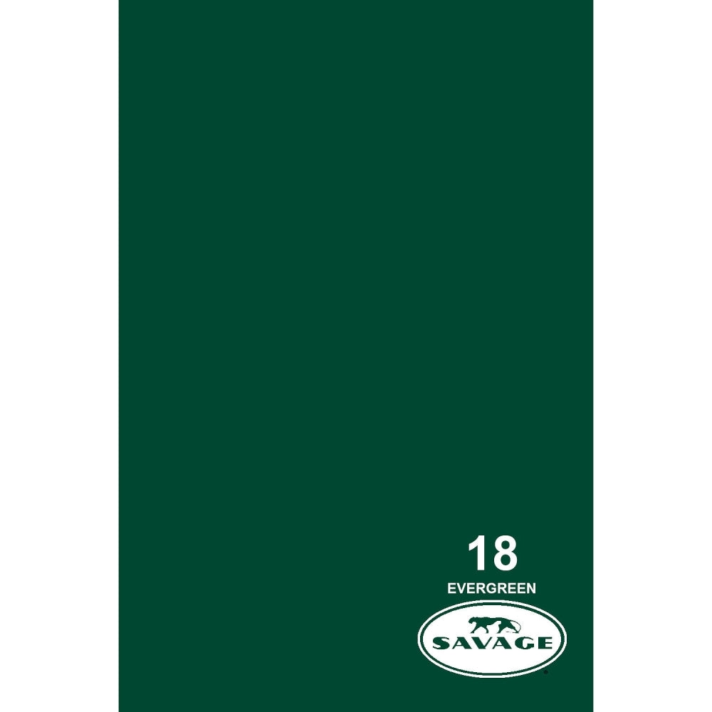 Savage Widetone Seamless Background Paper | 53" x 36', #18 Evergreen