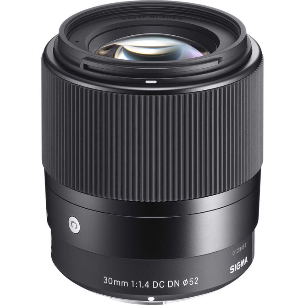 Sigma 30mm f/1.4 DC DN Contemporary Lens for Sony E Mount (APS-C) Bundle with 52mm UV Filter + Cap Keeper + Deluxe Cleaning Kit - Blower, Lens Pen, Brush & Case + Cleaning Cloth