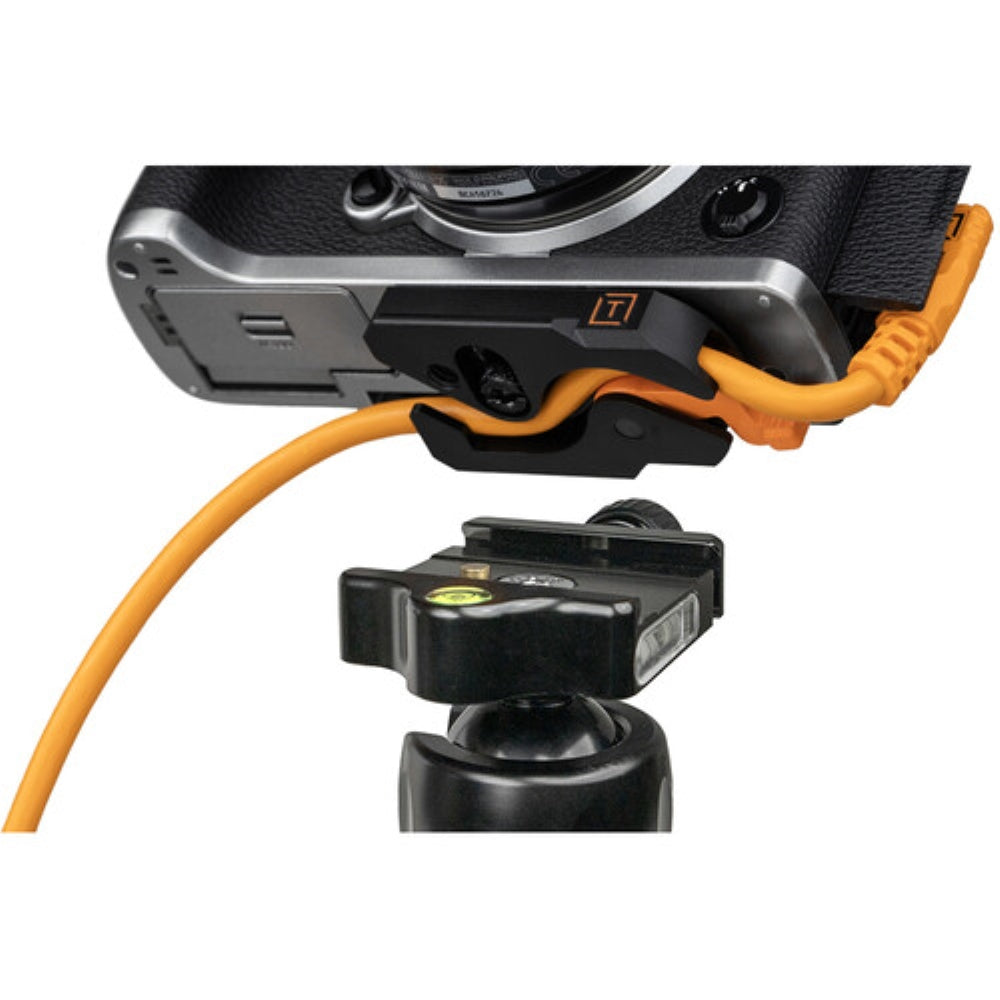 Tether Tools LeverLock & Optima Cable Kit | 31', High-Visibility Orange, Right-Angle