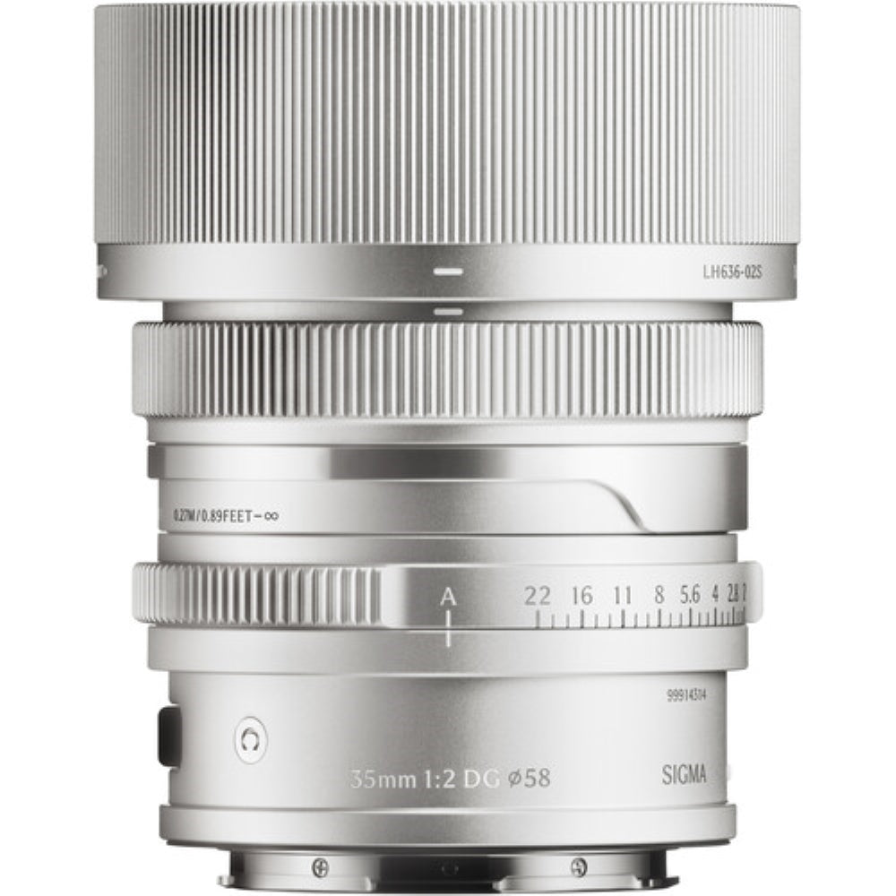Sigma 35mm f/2 DG Contemporary Lens | L-Mount, Silver